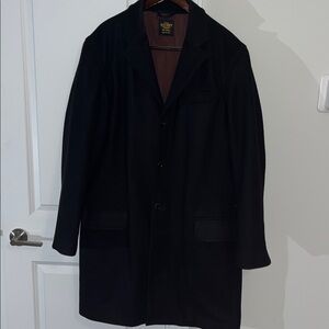 Vintage Heavy OLD NAVY Traditional 3 button Trenchcoat Overcoat XL TALL Wool